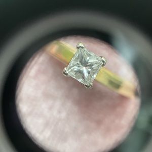 SOLD 14K diamond solitaire 1/2 carat